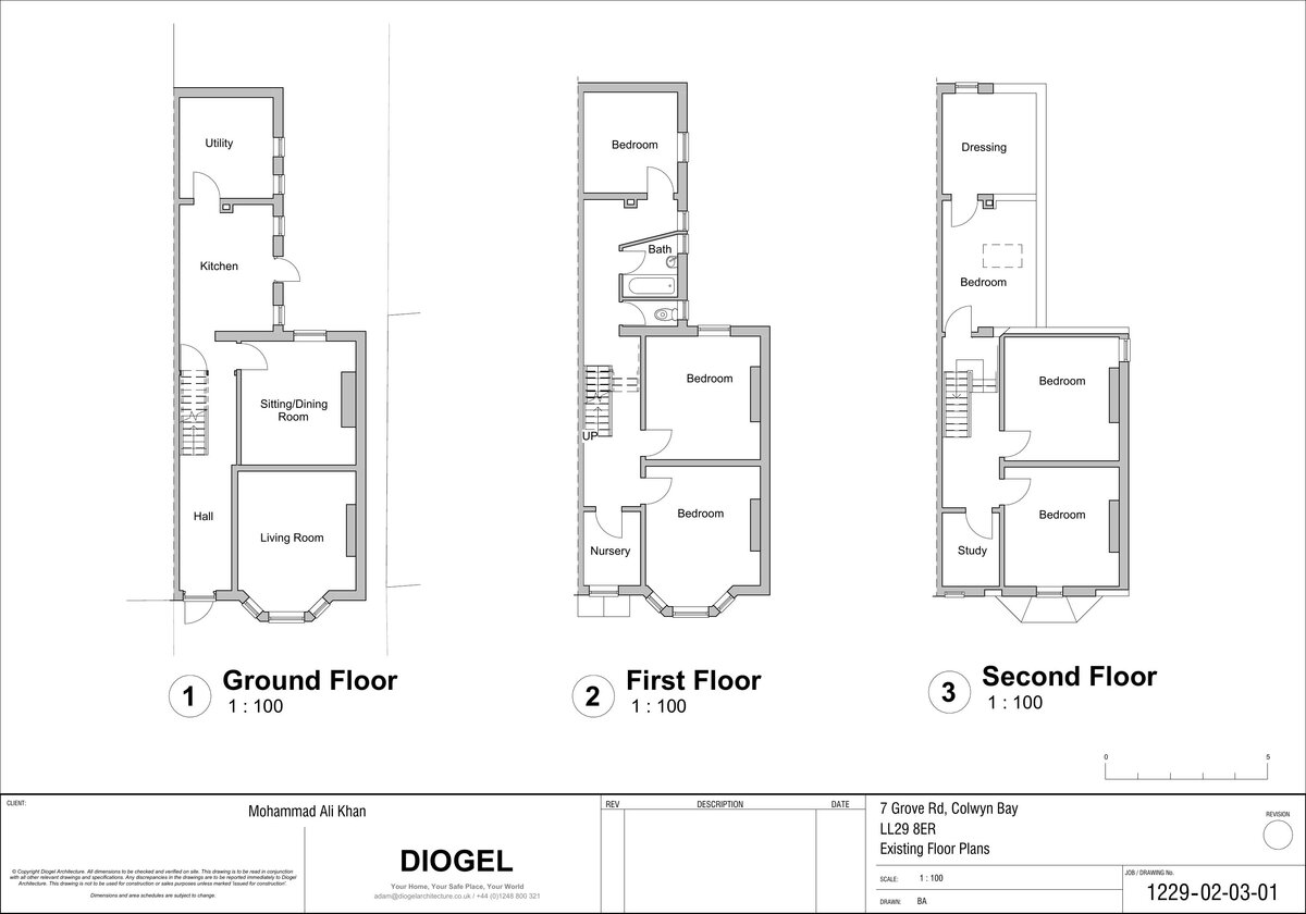 Existing floor plans