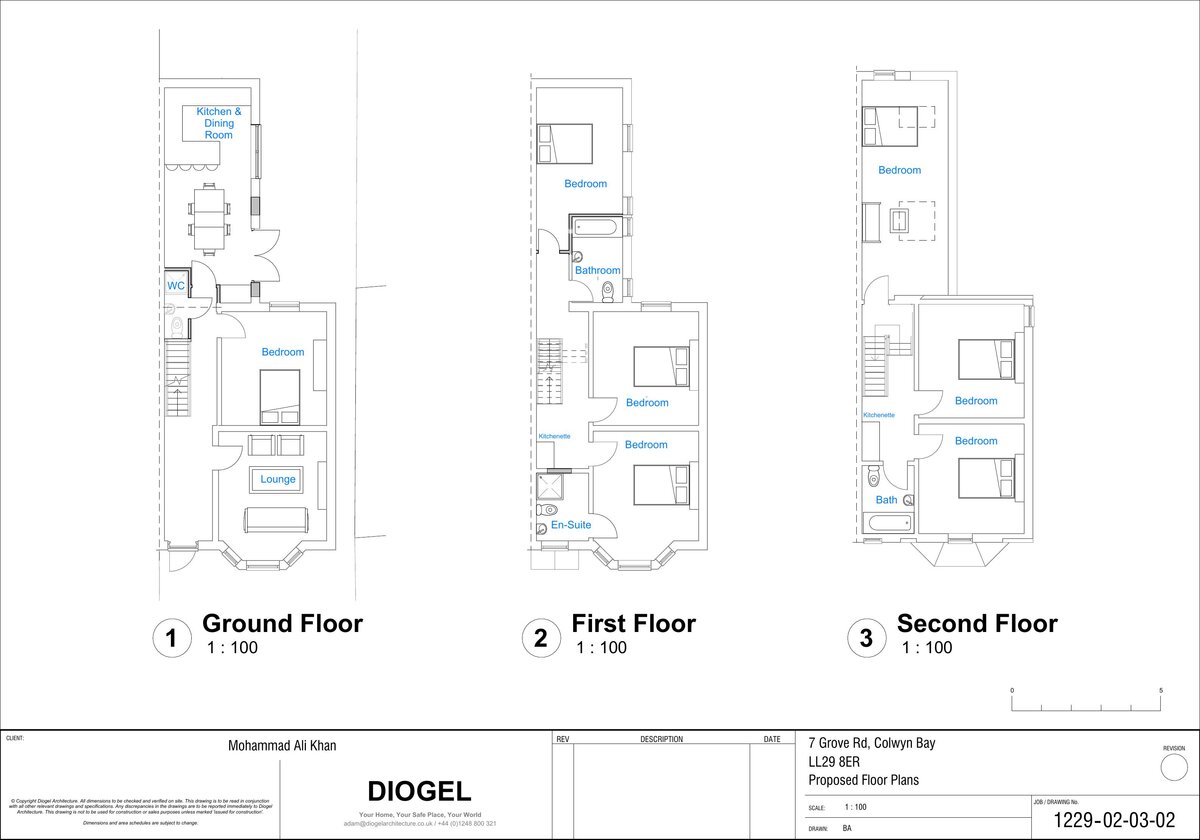 Proposed floor plans